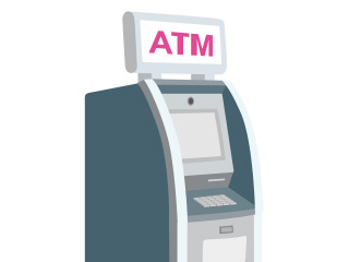 海外のATMで現地通貨を引き出す