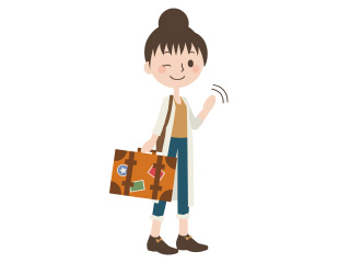 海外個人旅行をする女性