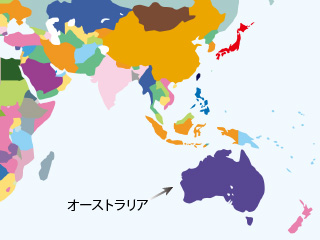 オーストラリアの地図