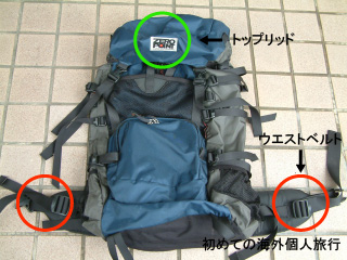 海外個人旅行で使うバックパック