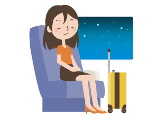 海外旅行に行く女性