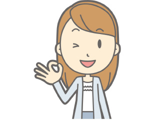ＯＫサインする女性